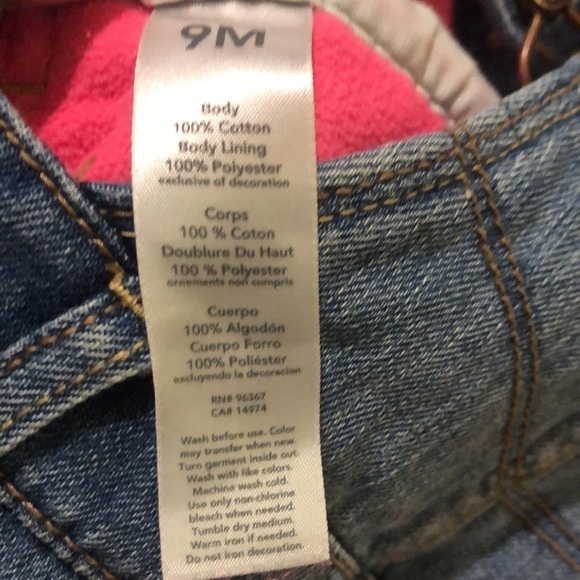 OshKosh Fleece Lined Denim Overalls - Picture 7 of 8